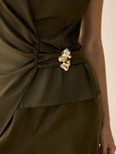 Asymmetric Wrap Top and Pants Set